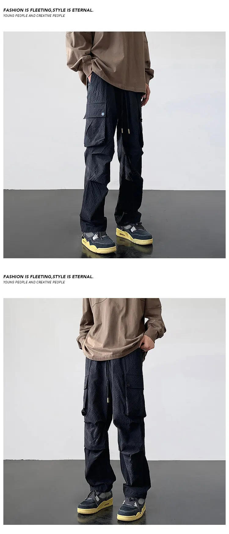 Description Picture 4 of itemMen City Military Tactical Pants Combat Cargo Trousers Multi-pocket Waterproof Wear-resistant Casual Training Overalls Clothing