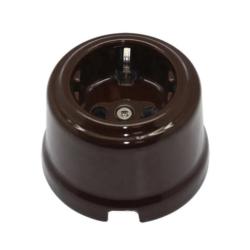 Description Picture 5 of itemHome Improvement Ceramic Socket Wall Electrical EU Socket Ceramic Switch AC 15A 110-250V