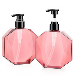 Segbeauty 2pcs 10.1oz/300ml Empty Shampoo Bottle Pump Dispenser Plastic Soap Dispenser Body Conditioner Bottle for Bathroom