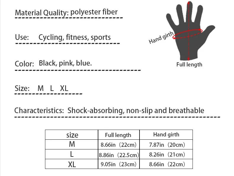 Description Picture 6 of itemWinter Gloves For Men Women Touchscreen Warm Outdoor Cycling Driving Motorcycle Cold Gloves Windproof Non Slip Gloves