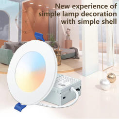 9W 12W LED Downlight Ceiling Light 3 Modes Recessed Down Light With Night Lights Round Led Panel Light 110V Led Spot Light