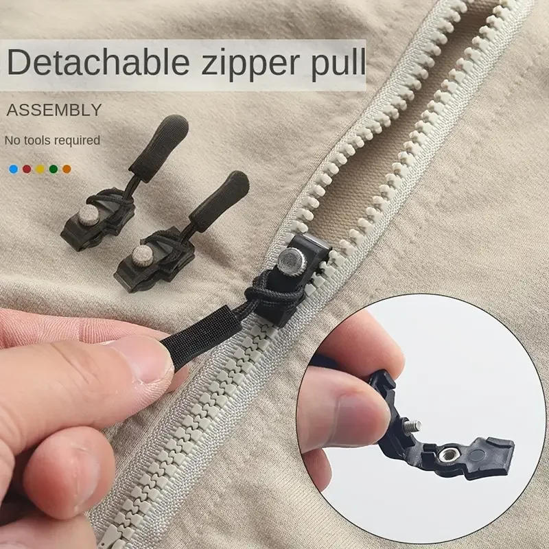 Description Picture 2 of item2/5PCS Zipper Repair Zip Slider Repair Instant Kit Replacement Zip Slider Zipper Fix Replacement For Jacket Backpack Luggage