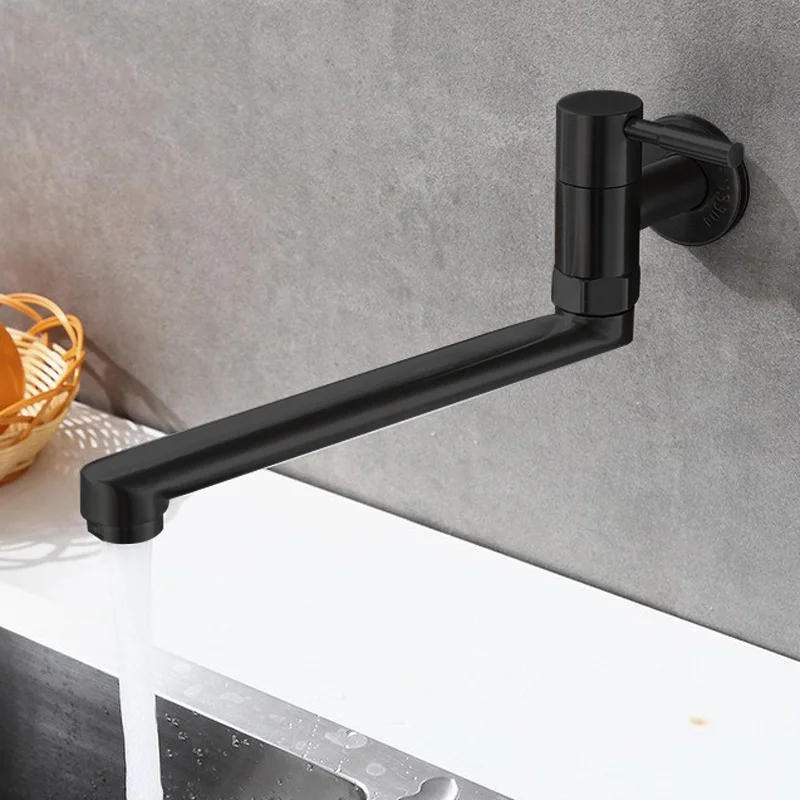 Description Picture 4 of item304 stainless steel kitchen faucet wall mounted single cooling