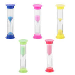 Sand Timer Plastic Hourglass Timer Colorful Sandglass Hourglass Small 1min/2mins/3mins/5mins/10mins Sand Clock Timer