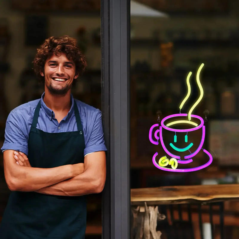 Description Picture 5 of itemCoffee Neon Signs for Wall Decor LED Neon Light Signs with Dimmer Switch USB Coffee Bar Kitchen Home Cafe Office Club