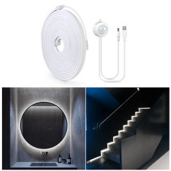 COB Led Strip Light Makeup Mirror Lamp for the Bathroom DC5V USB Powered Vanity Lighting Night Lamp Motion Sensor Neon Sign Tape