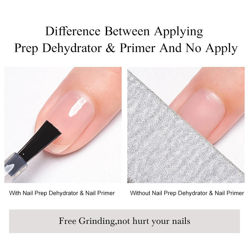 Description Picture 6 of itemAcrylic No-acid Primer Nail Art Set With Base Gel And Top Coat Soak Off Gel Nail Polish For Nail Art Design Manicure Tool Kit