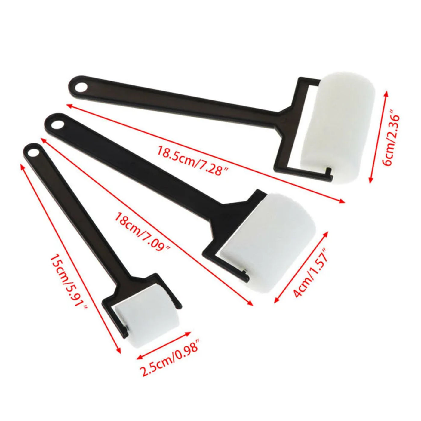 Description Picture 5 of item3/6PCS Sponge Rollers Brush To Paint Color Wall Stick Craft Tool White Sponge Brush Foam Painting For Children Draw DIY