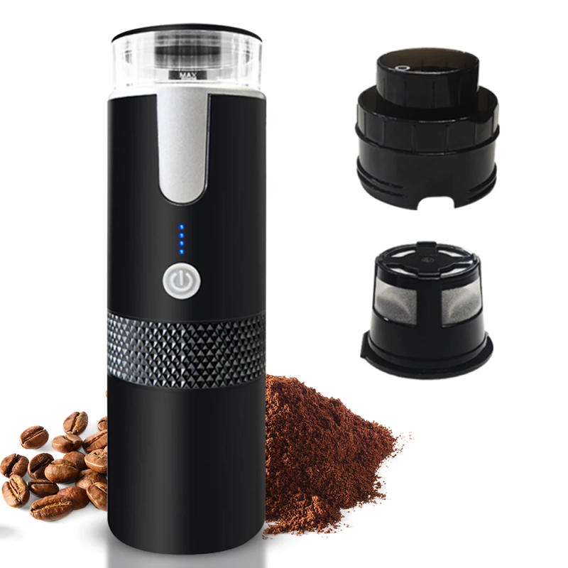 Description Picture 4 of itemPortable Electric Espresso Coffee Maker Machines 6oz Single Serve with Cup Coffee Powder and Capsule Bin Rechargeable Automatic