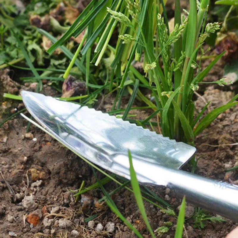 Description Picture 4 of itemBonsai Soil Stainless Steel Gardening Spade Digging Weeding Garden Shovel Pointed /Square Shovel Integrated Shovel Rake