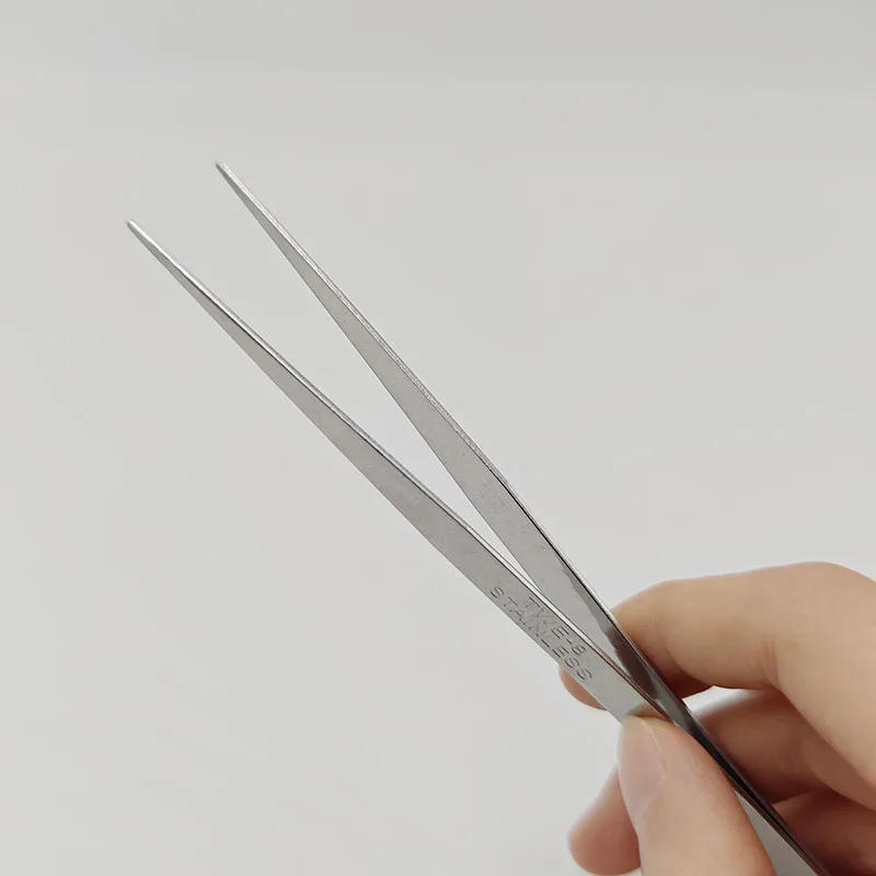 Description Picture 5 of itemSpecial Tweezers For Sewing Machines Thickened Stainless Steel Precision Tweezer Tools Needle Threading Elbow Straight Head