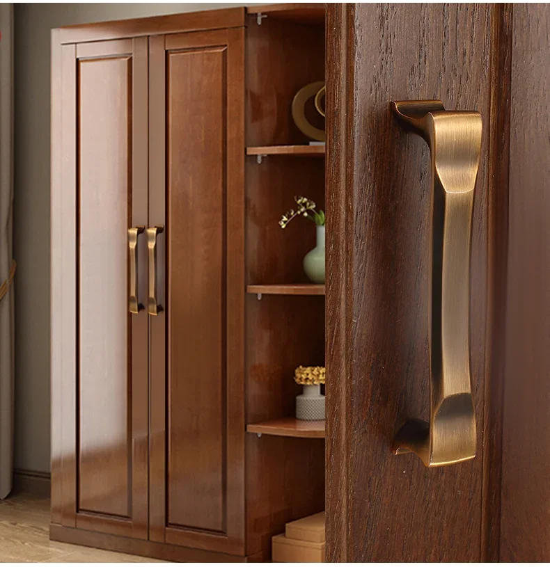 Description Picture 5 of itemVintage Furniture Handles and Knobs Modern Bronze Cabinet Handle Kitchen Cupboard Door Knob Bedroom Wardrobe Pulls S/96/128mm