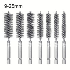 1pc Wire Tube Cleaning Brush Machinery Paint Remover Rust Cleaner Metal Handle Chimney Washing Polishing Tools 9/11/13/14/20mm