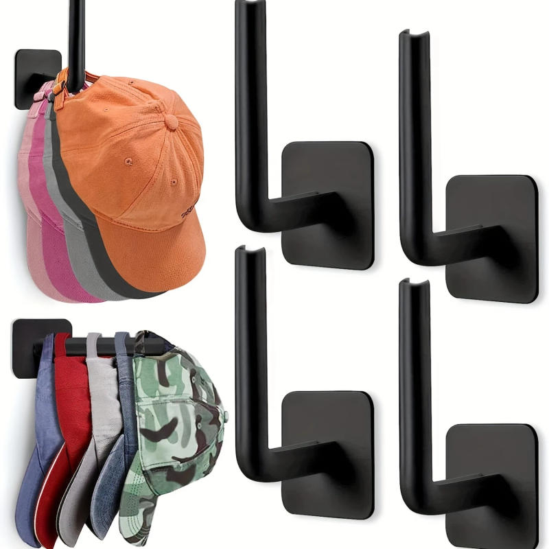 Description Picture 2 of item1pc Space-Saving Hat and Key Hook with Self-Adhesive Backing - Ideal for Entryways, Bathrooms, and Bedrooms - Effortlessly Organ