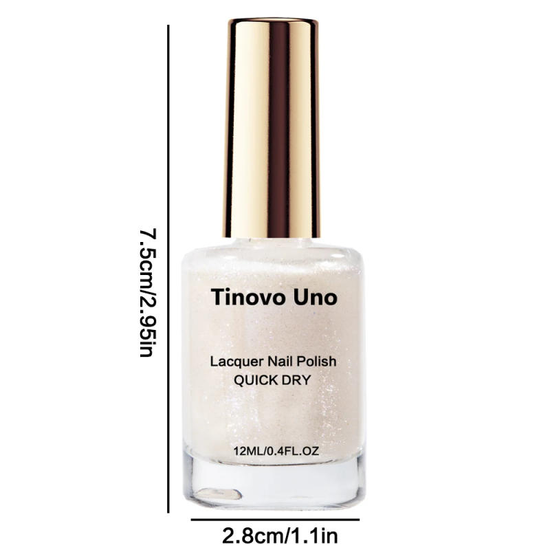 Description Picture 4 of itemTinovo Uno Aurora Shimmer Nail Polish Quick Dry Nail Lacquer 12ML No Bake Long Lasting Shine Nail Varnish Manicure Strengthener