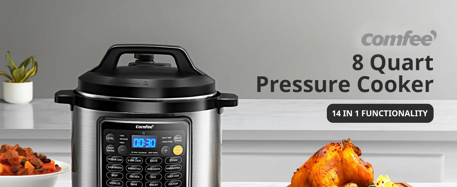 Description Picture 6 of item16 in 1 Electric Pressure Cooker Instant Multi Cooker Olla de Presion Non-Stick Pot Yogurt Maker Rice Slow