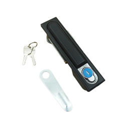 Desk Door Lock Kit Door Lock Kit Garden Home 1 Set 92*28mm(Handle Panel Size) Black Enhanced Security Zinc Alloy
