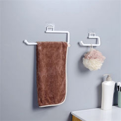 1 Piece Punch-free Toilet Towel Rack Practical Tissue Storage Rack Bathroom Cabinet Roller Paper Rack Bathroom Accessories