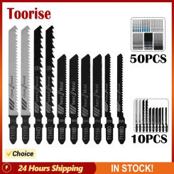 10/50pc Jig Saw Blades Straight Cutting Tools T-Shank Jig Saw Blade Metal Steel Wood Saw Blades Woodworking Tool Cutting Jig Saw