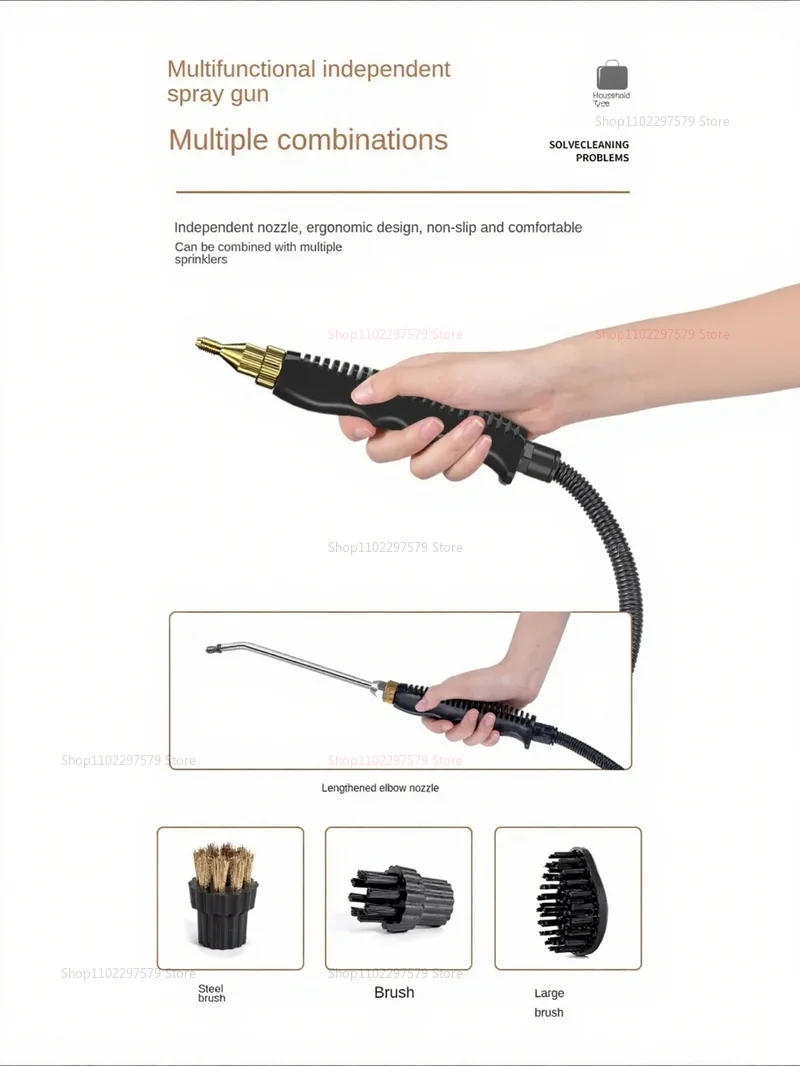 Description Picture 6 of item2025 High Temperature Steam Cleaner Disinfection for Kitchen Range Hood Air Conditioner Household and Car Cleaning 220V