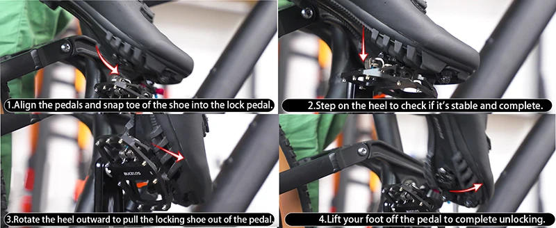 Description Picture 6 of itemBUCKLOS Mtb Pedals for Bicycle Dual Function Mountain Bike Pedal Platform Clip Flat Pedals Fit SPD MTB Bicycle Paddle Bike Part