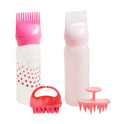 Massage Comb Brush Dry-Cleaning Bottles Hair Dye Applicator Bottles Shampoo Styling Tool Set for Stylist Daily Use New Dropship