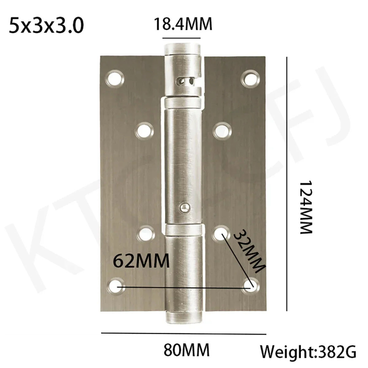 4 "5" 304 Stainless Steel Spring Hinge