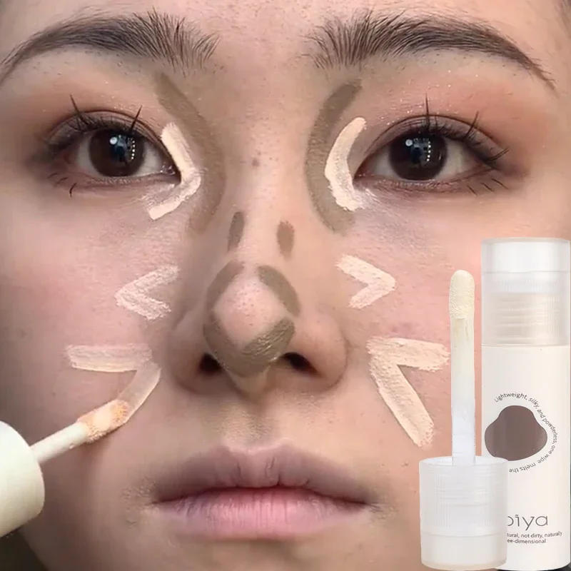 Description Picture 2 of itemLasting Brighten Face Concealer Contouring Liquid Makeup Natural Matte Contour Stick Cosmetics Grey Brown V-face Shaping Makeup