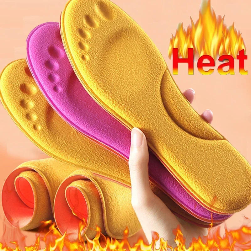 Description Picture 5 of item2/4PCS Self-heated Insoles Feet Massage Thicken Insole Memory Foam Shoe Pads Winter Warm Men Women Sports Shoes Pad Accessories
