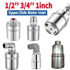 1/2 3/4 1Inch 304 Stainless Steel Floating Ball Valve Automatic Water Level Control Valve Auto Shut Off Ball for Water Tank/Pool