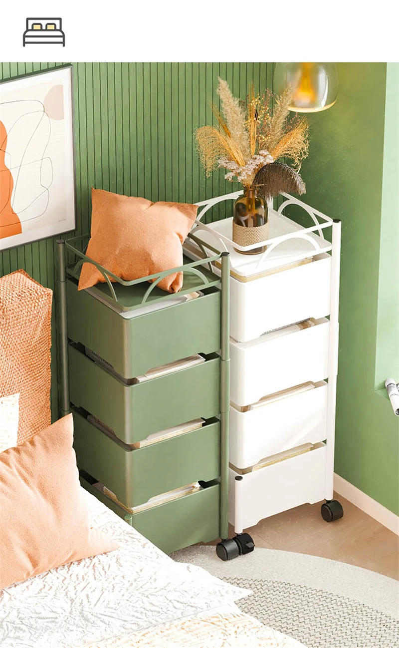 Description Picture 5 of itemBathroom Multi-layer Salon Trolley Living Room Rotating Cart Beauty Salon Hairdressing Trolleys Multi-functional Storage Shelf