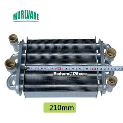 Copper Quick Plug Connector 210mm Main Heat Exchanger For Gas Boilers Water Heaters Fireplace Spare Parts