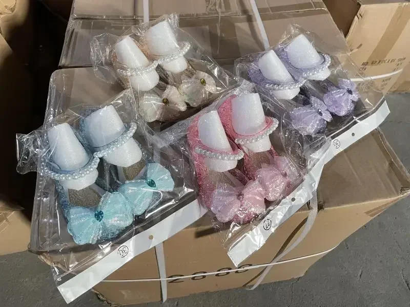 Description Picture 3 of itemKids Princess Sandal Children Summer Adorable Beach Shoes Girls Lightweight Breathable Soft Bottom High Heels Crystal Sandals