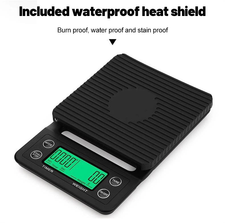 Description Picture 6 of itemPrecision Drip Coffee Scale Coffee Weighing 0.1g Drip Coffee Scale with Timer Digital Kitchen Scale High Precision LCD Scales
