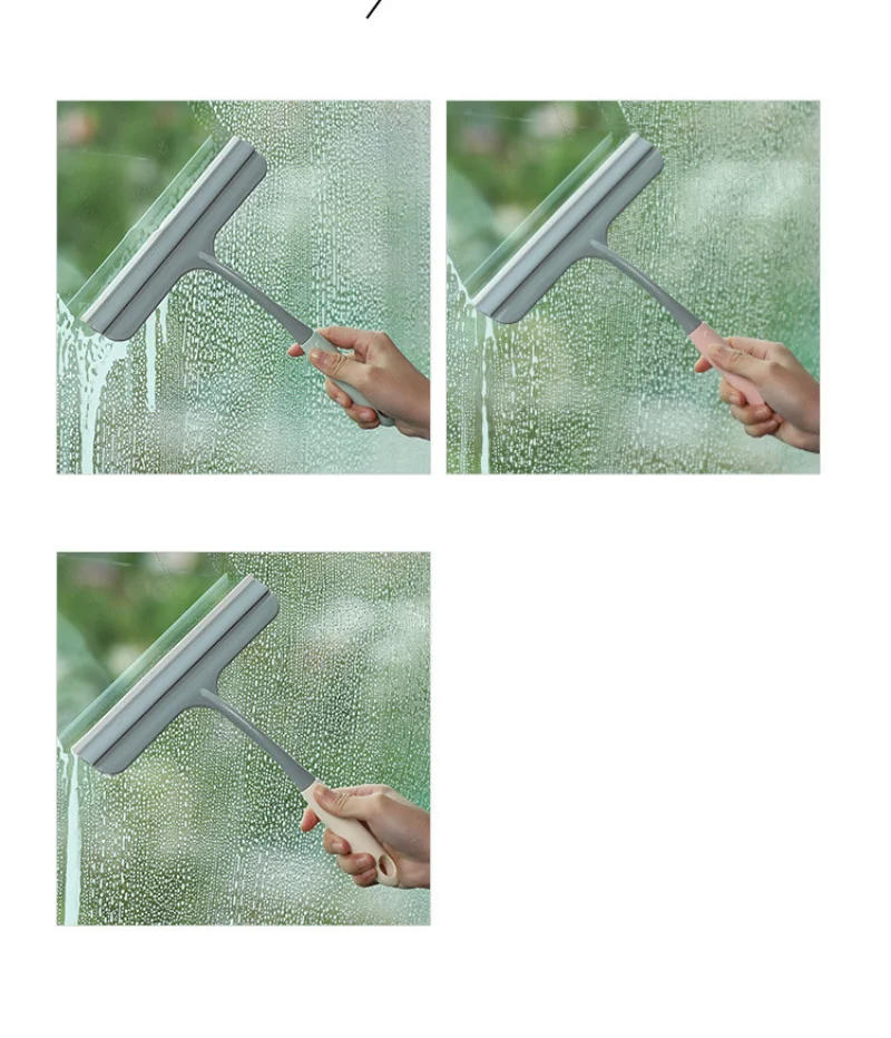 Description Picture 5 of itemWindow Glass Wiper with Silicone Blade Mirror Cleaner Holder Hook Car Glass Shower Squeegee Household Cleaning Bathroom Scraper