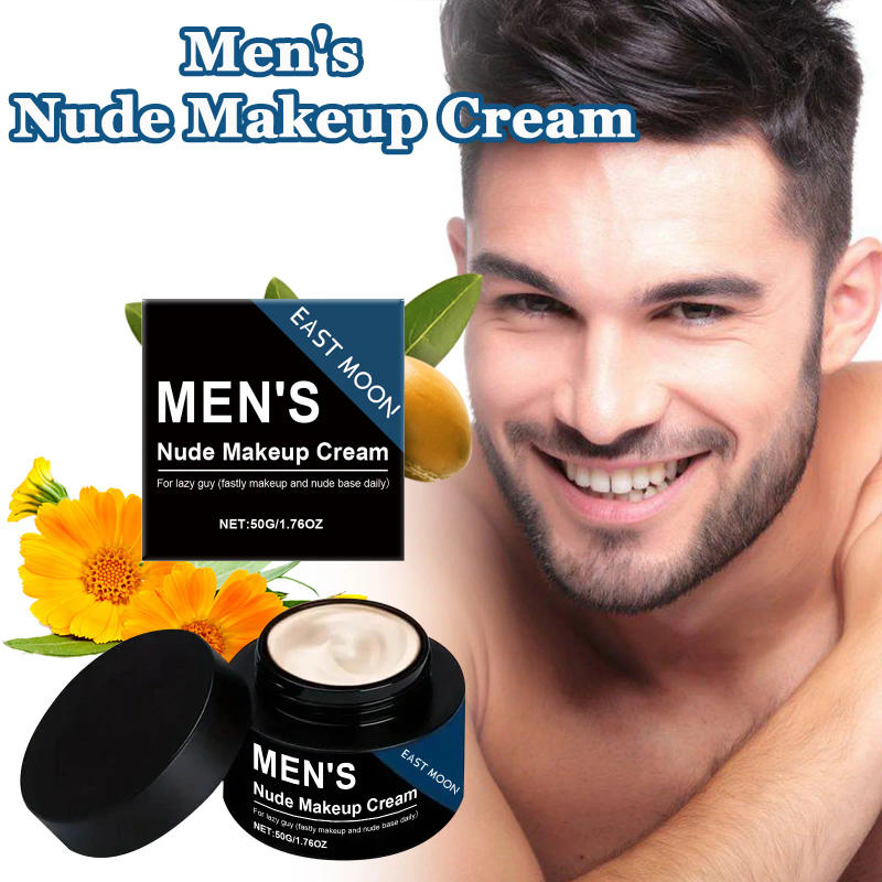 Description Picture 3 of itemMen's BB Cream Natural Nude Tone Hydrating Cover Blemishes Sweatproof Long Lasting Oil-Free Matte Finish Nude Makeup Cream