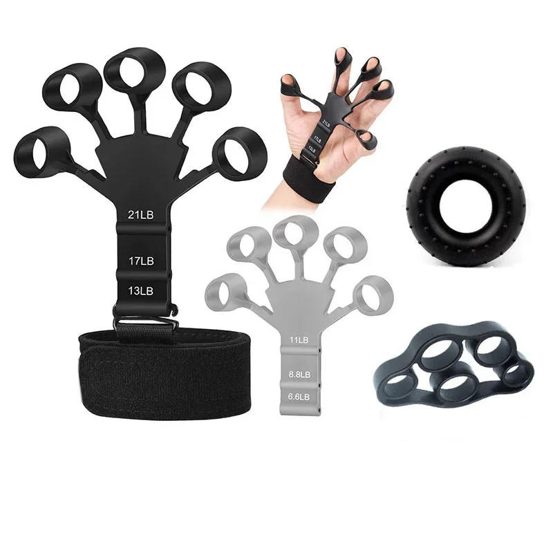 Description Picture 3 of itemSilicone Hand Grip Enhancer Thumb Exerciser Stretcher Finger Trainer Rock Climbing Grip Strength Finger Grip