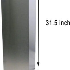 Range Hood Stainless Steel Chimney Extension for Tieasy Range Hood TD1775 TD1075（Upper Piece)