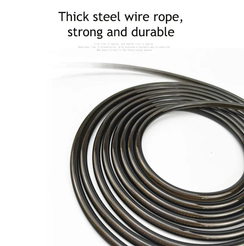 Description Picture 4 of itemJump Rope Fitness Workout Weighted Handle PVC Coated Steel Wire Adjustable Speed Skipping Rope Gym Equipment for Home