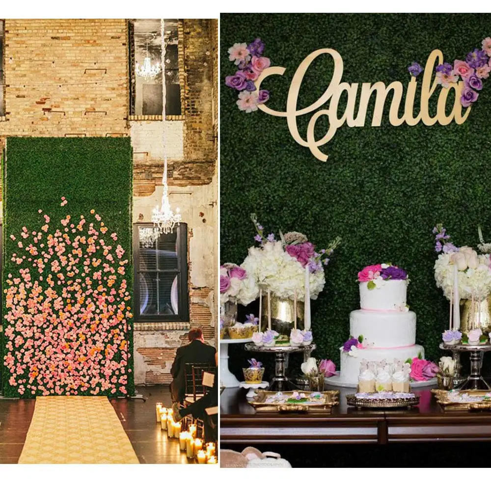 Description Picture 5 of item10/20pcs Artificial Boxwood Panels Flowers Topiary Hedge Plant 25x25cm UV Protected Greenery Wall Grass Wall Panel