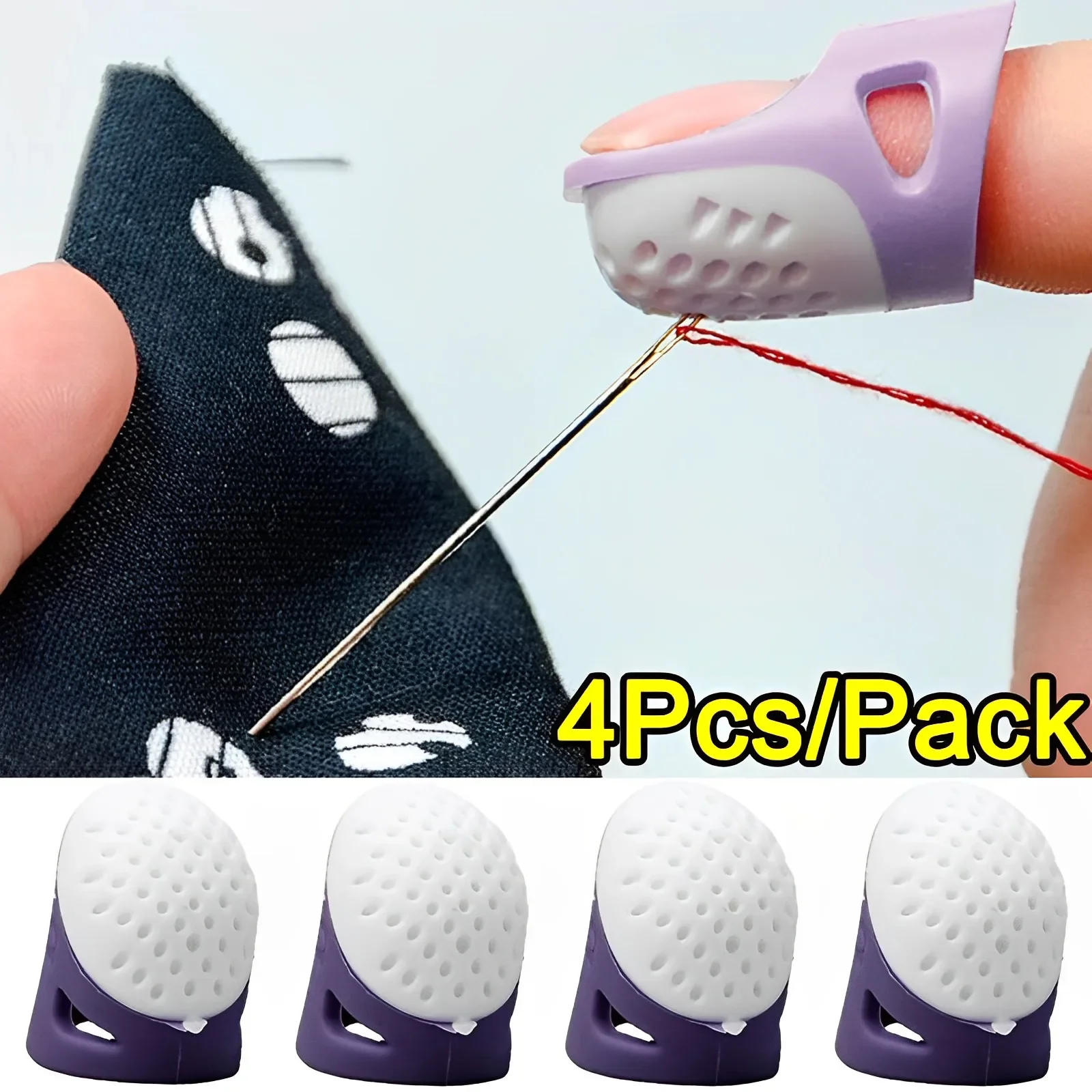 Description Picture 4 of itemSilicone Anti-Slip Thimble Household Sewing DIY Tools Protector Quilting Craft Accessories Medium Large Thimble Finger Patchwork