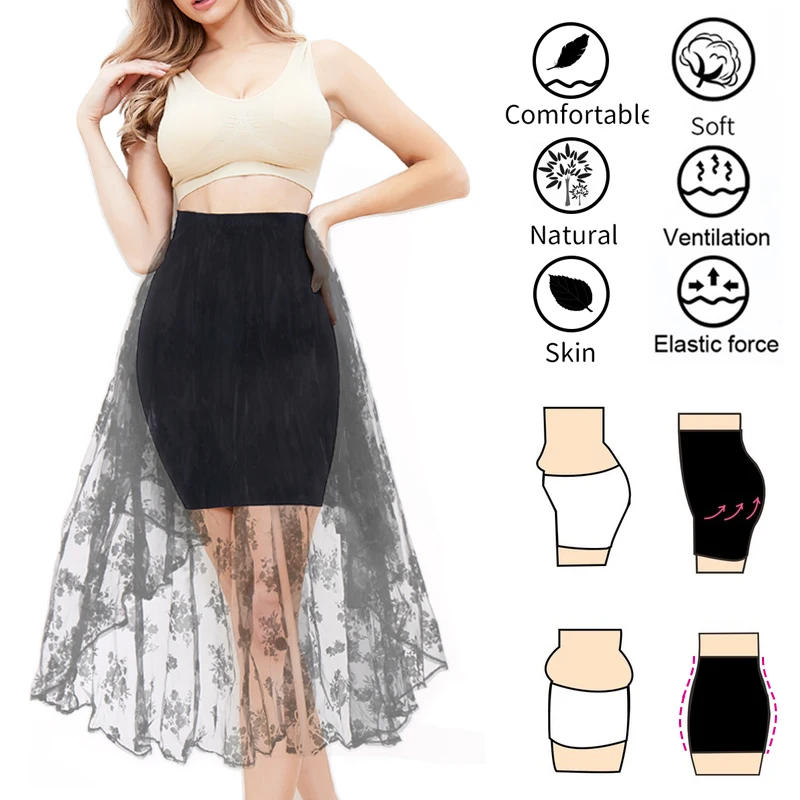 Description Picture 5 of itemWomen Half Slip Shaper Sexy High Waist Trainer Skirts Shapewear MISS MOLY Tummy Control Slimming Underdress Faja Seamless Corset