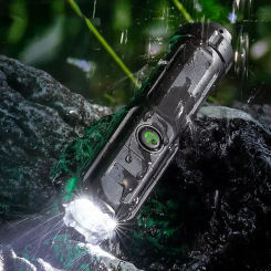 High Power LED Flashlight USB Rechargeable Torch Portable Zoomable Camping Light 3 Lighting Modes Use High Strength ABS Material