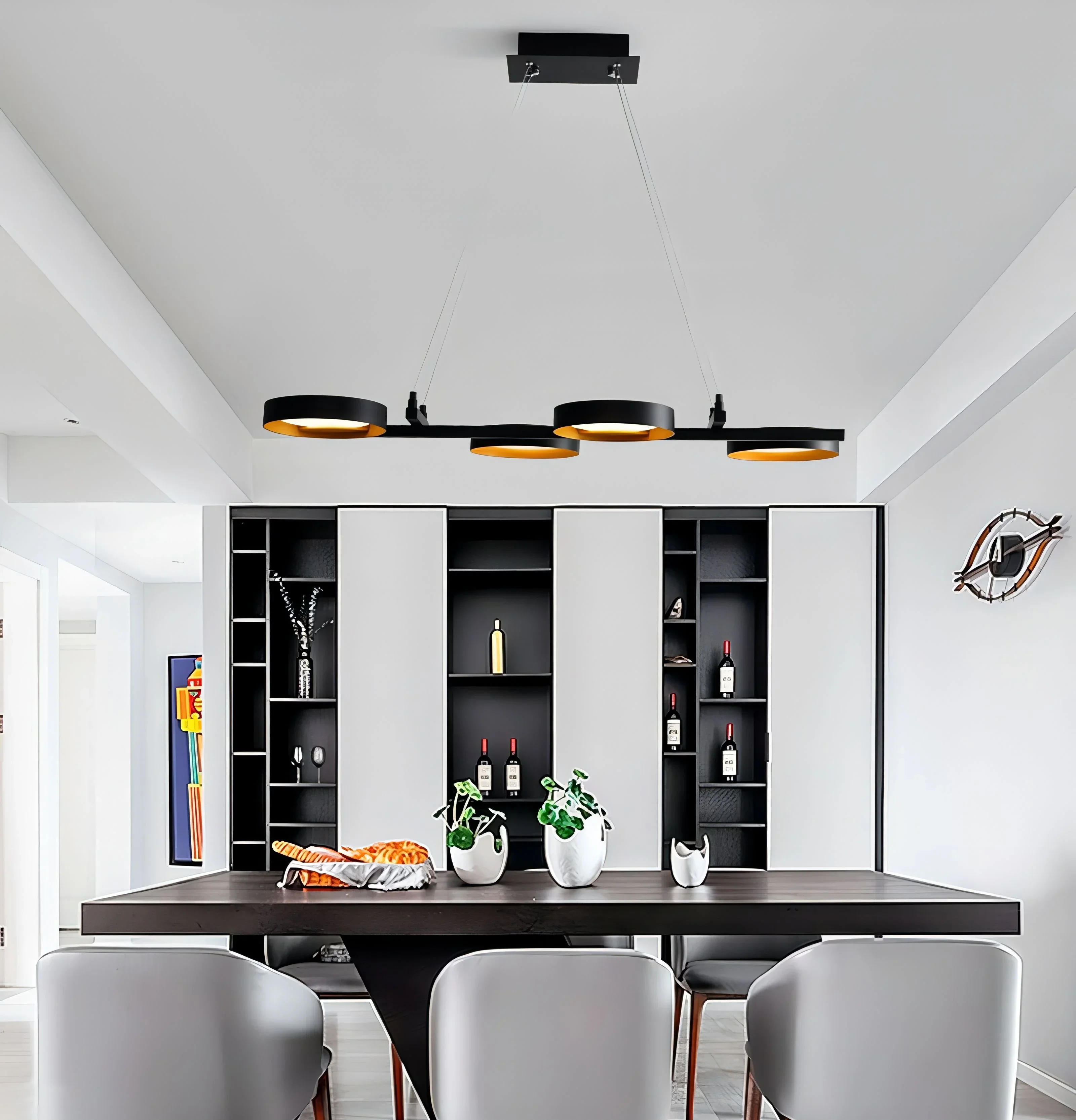 Description Picture 5 of itemModern Ring Connecting Lights Led Pendant Lamp for Dining Living Room Center Table Lighting Suspension Design Lusters Luminaires