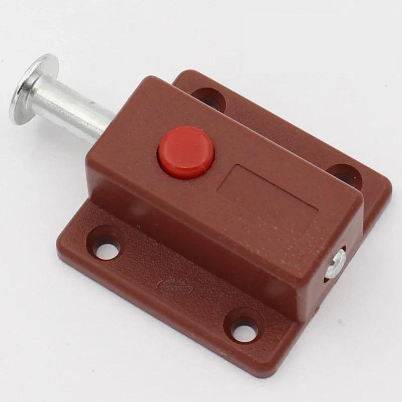 Description Picture 6 of itemFurniture Hardware Plastic Automatic Button Latch Covered Cabinet Door Exposed Plastic Spring Latch