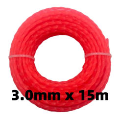 2.4/3.0mm*15m Mowing Nylon Grass Trimmer Rope Brush Cutter Strimmer Line Mowing Wire Lawn Mower Garden Power Tool Accessories