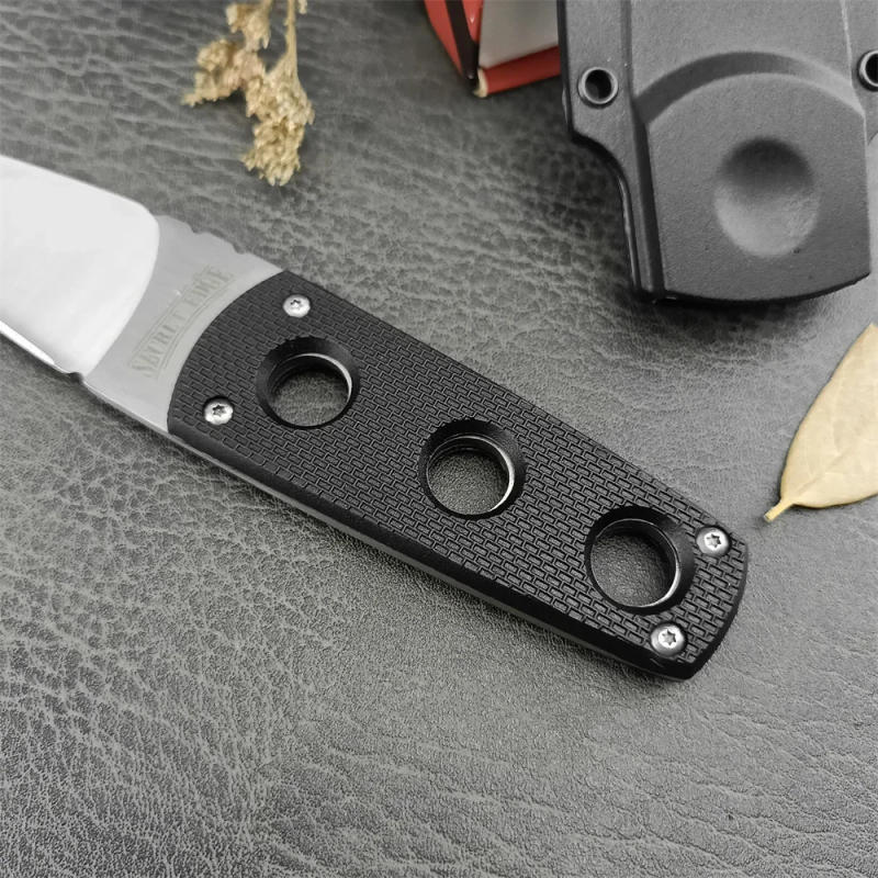 Description Picture 6 of itemDefense COLD Secret Edge Fixed Blade Knife 440c Steel ABS Handle Protable Tactical Knives Hunting Safety Pocket EDC Multitool