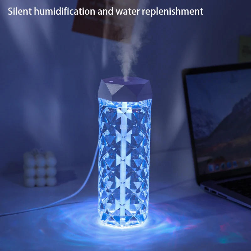 Description Picture 4 of item400ML Air Humidifier USB Aroma Diffuser Essential Oil Purifier Fragrance Mist Maker RGB Light humidificador For Car Home Bedroom