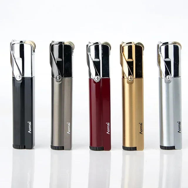 Description Picture 5 of item2024 New Portable 1300 C Compact Jet Gas Turbo Torch Butane  Lighter Strip Fixed Fire Windproof Metal Cigar Lighter Cigarette