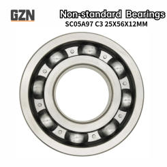 1PCS SC05A97 C535PX1 C3 Size : 25*56*12MM  Non-standard Crankshaft Bearing High Speed Deep Groove Ball Bearing